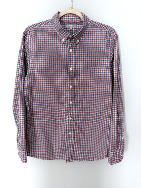 Men's Uniqlo Button Down Shirt (Red/Blue) M